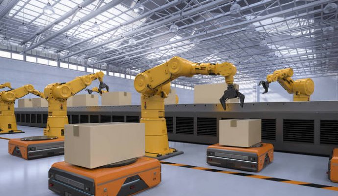 AGV小車是柔性制造和自動化倉儲的必備工具（無線充電）