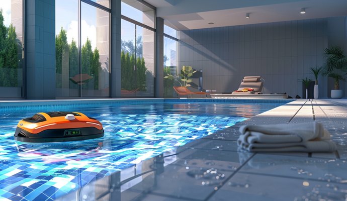 革新泳池清潔體驗：魯渝能源推出高效泳池清潔機器人無線充電方案